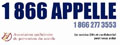 ligne pr�vention suicide 1 866 APPELLE (1 866 277-3553)
